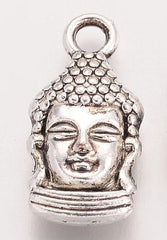 5/8" Buddha Head Metal Charm 5/pk