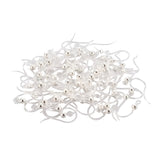 Clear / Silver Hypoallergenic Fish Hook Earrings 100/pk
