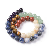 Chakra Mixed Beads 10mm Round (Natural) 15-16" Strand