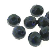 Fire Polished 8mm Royal Travertine 20/Strand