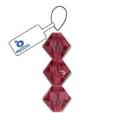 Preciosa Bicone 6mm Rose 5" Strand