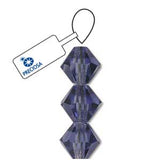 4mm Tanzanite Preciosa Toupie 5" Brin