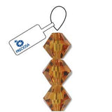 4mm Topaze Preciosa Toupie 5" Brin