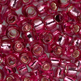 6/0 Perles de rocaille Toho #2218 Silver Lined Mauve 8-9g Flacon