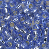 6/0 perles de rocaille Toho # 33 saphir clair doublé d'argent flacon de 8 à 9 g