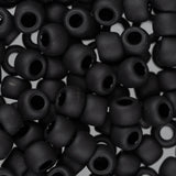 6/0 Perles de Rocailles Toho #49F Jet Givré Opaque Flacon de 8-9g