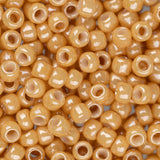8/0 perles de rocaille Toho # 123D opaque lustré beige foncé flacon de 8 à 9 g