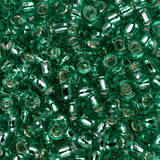 Perles de rocaille Toho 8/0 # 24B péridot foncé doublé d'argent flacon de 8 à 9 g