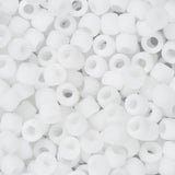 Perles de rocaille Toho 8/0 # 41F flacon blanc givré opaque de 8 à 9 g
