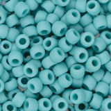 Perles de rocaille Toho 8/0 # 55F Turquoise givrée opaque Flacon de 8 à 9 g