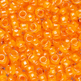 Perles de rocaille Toho 8/0 # 802 orange néon lumineux flacon de 8 à 9 g