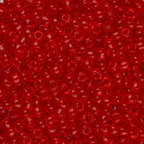 11/0 Perles de Rocailles Toho #5 Transparent Light Siam Ruby Flacon de 8-9g