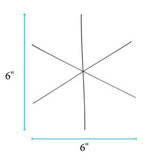 Forme d'ornement de flocon de neige en fil métallique 6" 6/pk
