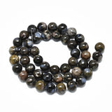 Glaucophane Beads 8mm Round (Natural) 15-16" Strand
