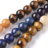 Chakra Mixed Beads 10mm Round (Natural) 15-16" Strand