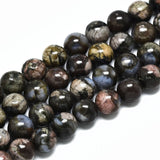 Glaucophane Beads 8mm Round (Natural) 15-16" Strand