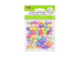Acrylic Round & Oval Beads 50g Multi Colour