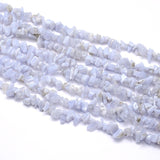 Blue Lace Agate Chips 5-8mm (Natural) 31.5" Strand