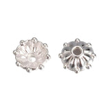 Bead Caps 8mm Silver 20/pk