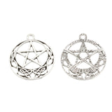 Pentacle Metal Pendant 30x26mm 2/pk