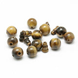 Tiger Eye Guru Beads 10mm Round (Natural) 2 Sets/Pk