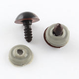 Yeux de Sécurité 16mm Marron 20/pqt