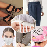 Élastique plat blanc de 8 mm - Prix par mètre