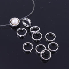 12mm Silver Bead Frame (Fits 8mm Bead) 10/pk