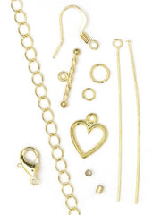 Jewelry Basics Gold Metal Findings Set 145/Pkg