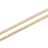 Necklace Snake Chain 18" Light Gold 1/pk