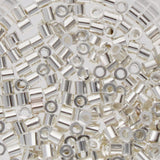 Tubes à sertir de 1,5 mm, plaque d'argent, 100/pqt
