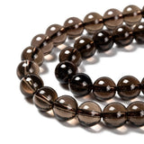 Smoky Quartz Beads 8mm Round (Natural) 15-16" Strand