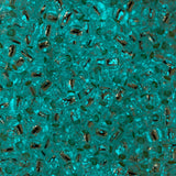 Perles de rocaille Toho 11/0 #PF2701S Cristal doublé d'argent / Flacon bleu brillant 8-9g