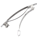 Barrette à cheveux en métal nickelé de 3 pouces 25/pqt