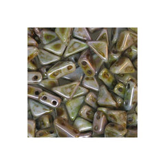 *6mm Czech Tango Beads Chalk Lumi Green 5.3g