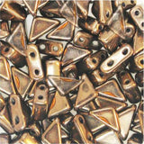 *Czech Tango Beads 6mm Crystal Bronze Capri 5.3g