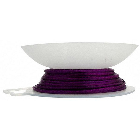1.5mm Cardinal Purple Rattail Cord 20yd