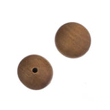 Perles de bois de santal marron clair de 6 mm, 34/fil