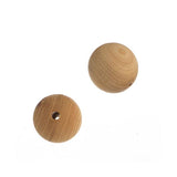 Perles en bois de cèdre naturel de 6 mm 34/fil