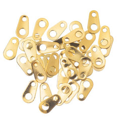 Gold Chain End Tabs 50/pk