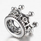 Couronne Argent Antique 7x11mm Perle Métal 5/pk