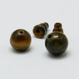 Tiger Eye Guru Beads 10mm Round (Natural) 2 Sets/Pk