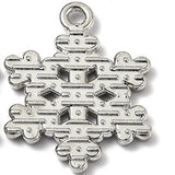 Breloque en Métal Flocon de Neige 3/4" 5/pk