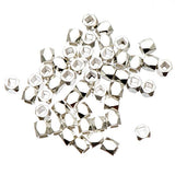 Metal Column Beads 3mm Silver 50/pk