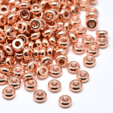 Entretoise Beignet Or Rose 4mm Perle Métallique 25/pk