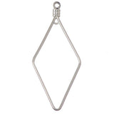 46mm Silver Diamond Hoop 50/pk