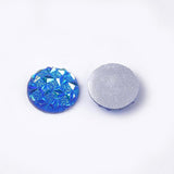 Cabochons ronds en résine bleue de 12 mm 10/pk