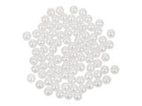 Perles Artisanales 8mm Blanc 80/pqt