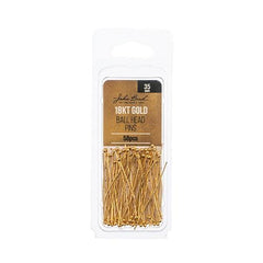 Ball Pins 35mm 18kt Gold Plated 58/pk