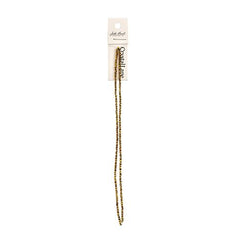 Crystal Lane Rondelle 1.5x2.5mm Opaque Gold Iris 2x7" Strands